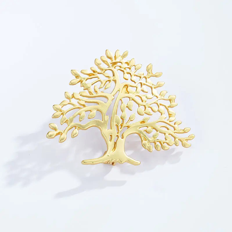 Broche Arbre de Vie – Élégance en Acier Inoxydabl