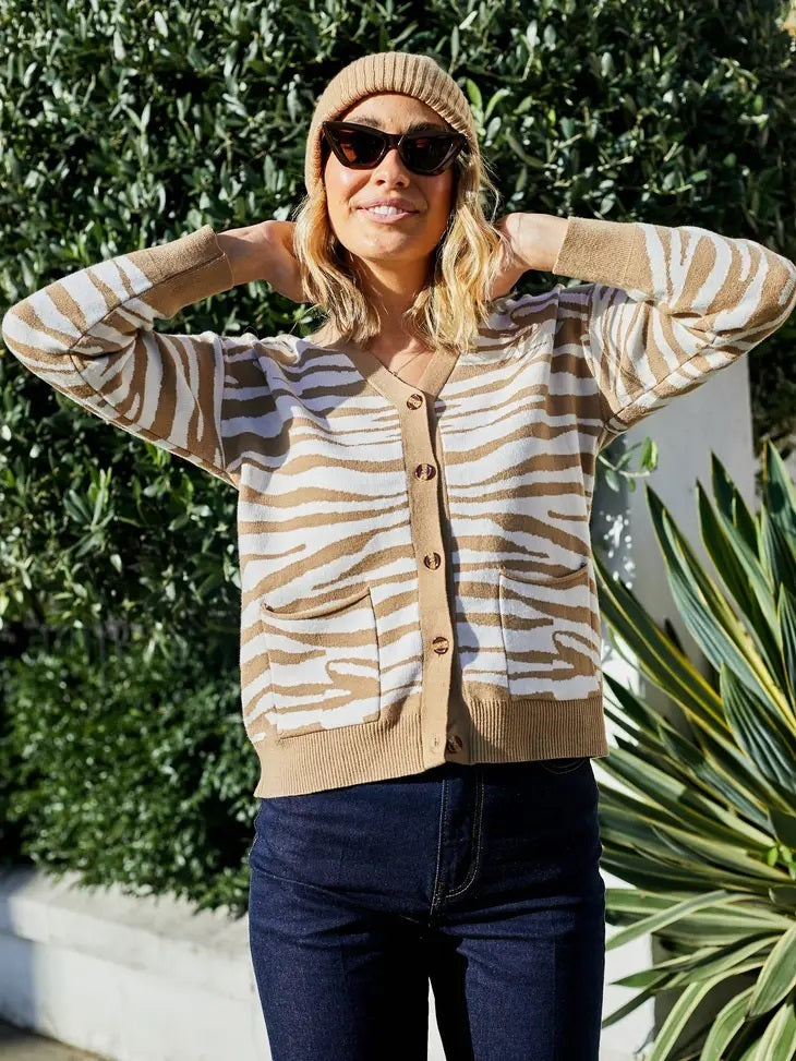 Veste Femme demi saison Fran Zébra Beige