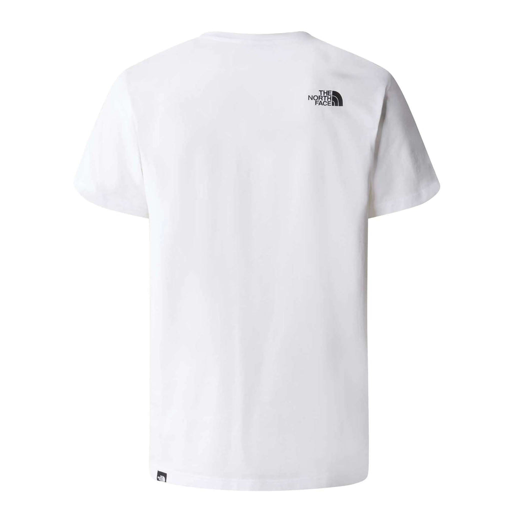 T-Shirt  Homme North Face - Blanc petit logo noir