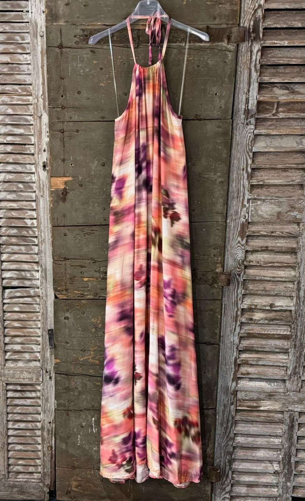 Robe Longue Tie and Dye Rose Pâle – Douceur Pastel & Esprit Bohème