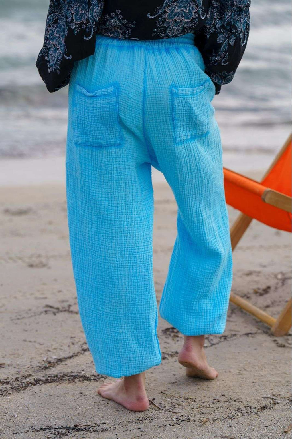 Pantalon Sportwear en Voile de Coton- Chantal B