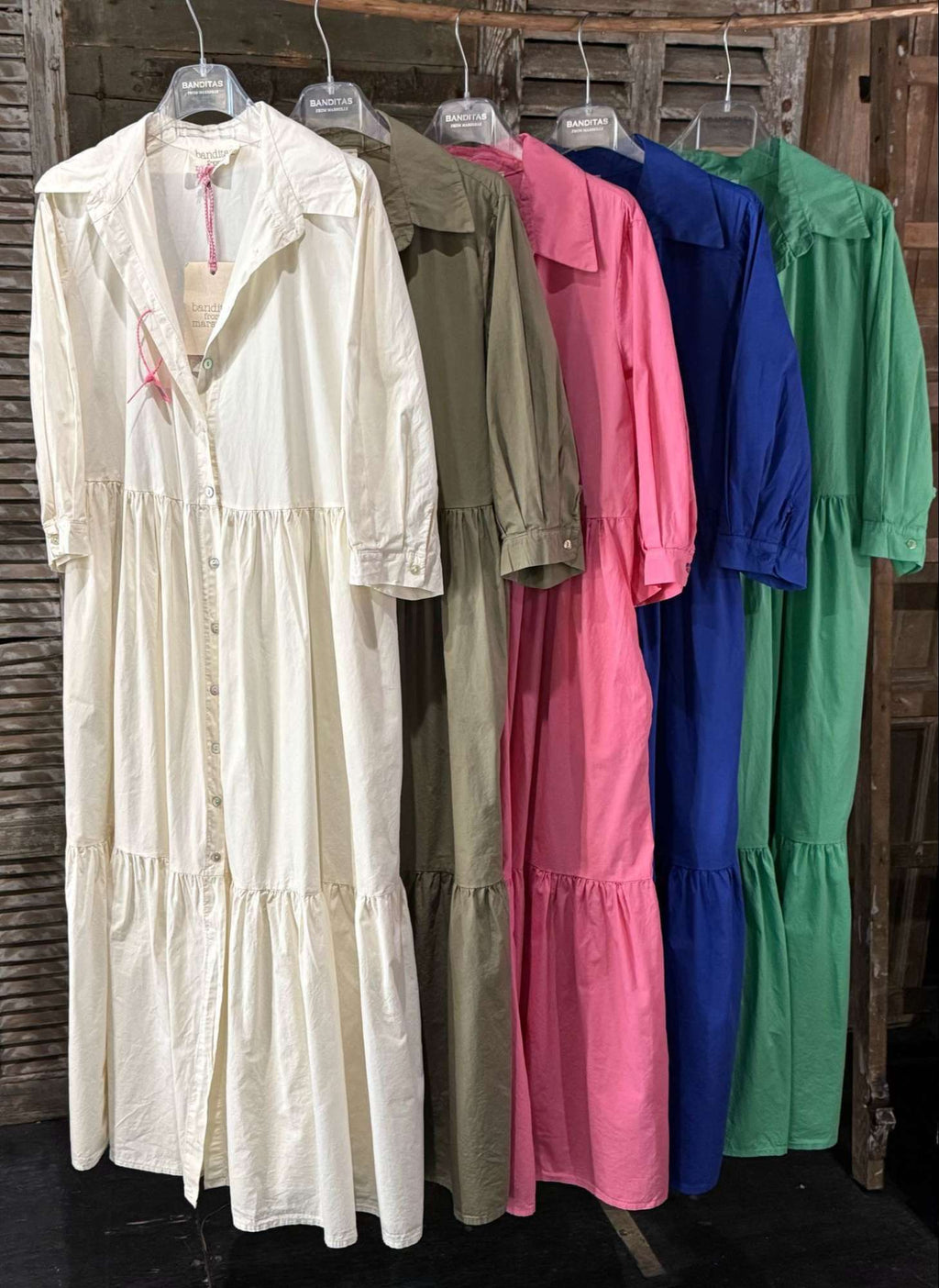 Robe Bohème Élégance Naturelle – Manches Ballon & Fermeture Chemise