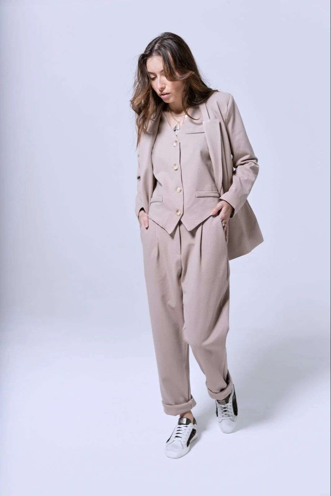 Pantalon Femme Vérone Beige -Chantal B