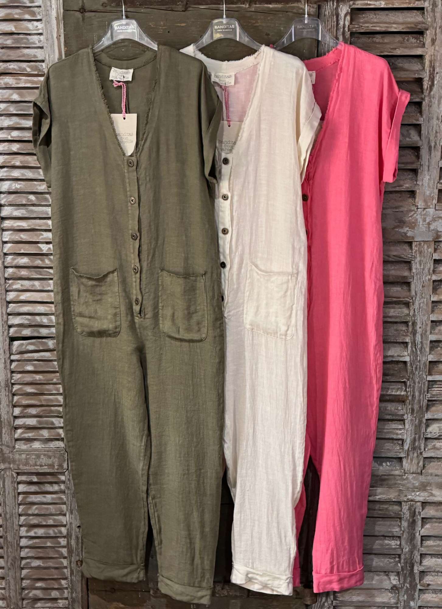 Combinaison Oversize en Voile de Coton – Élégance Décontractée & Charme Naturel