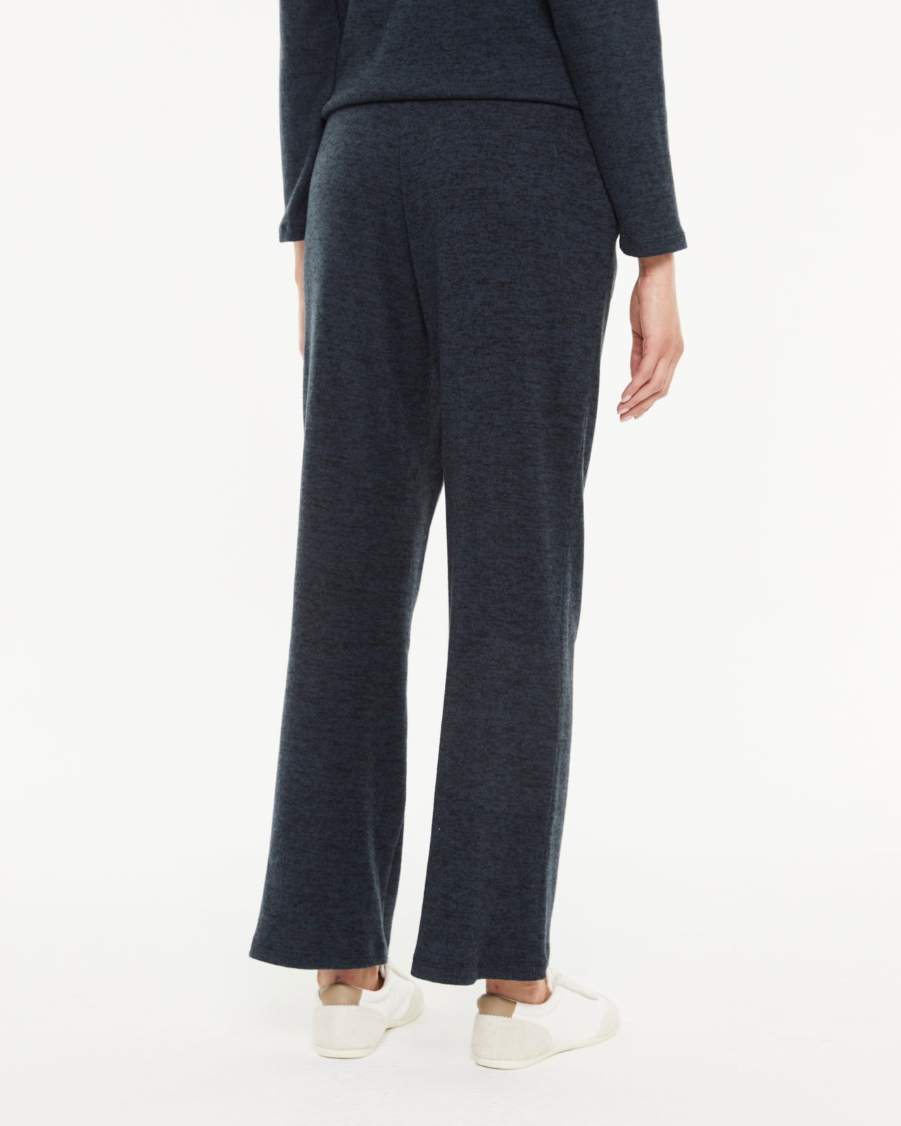 Pantalon large sportwear femme coupe palazzo – Ceinture élastique confort