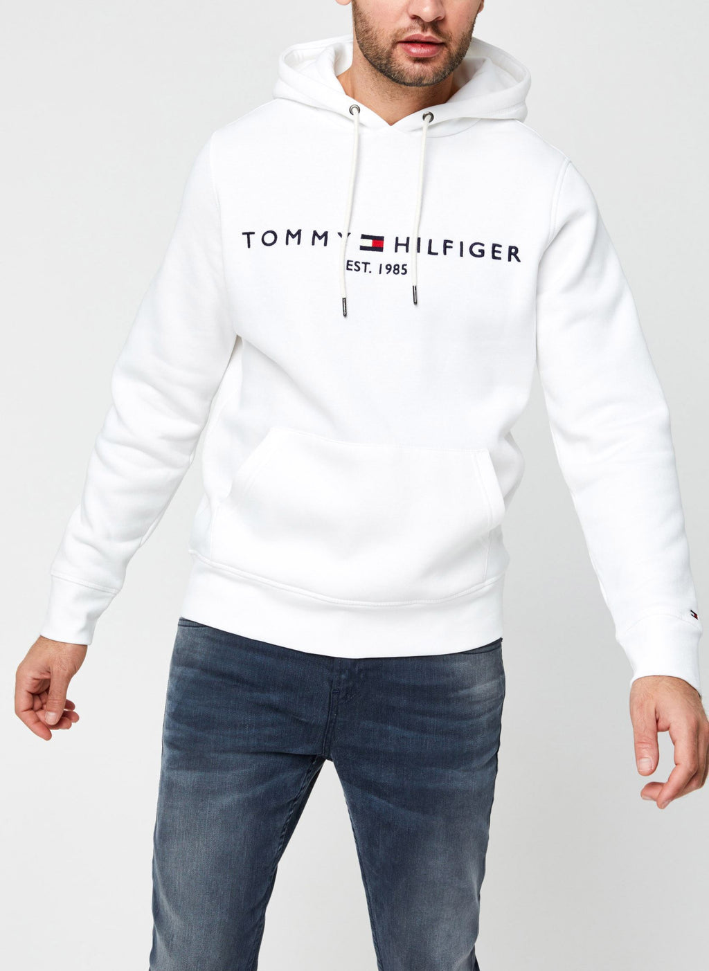 Sweat Blanc Tommy Hilfiger – Style Audacieux & Confort Premium