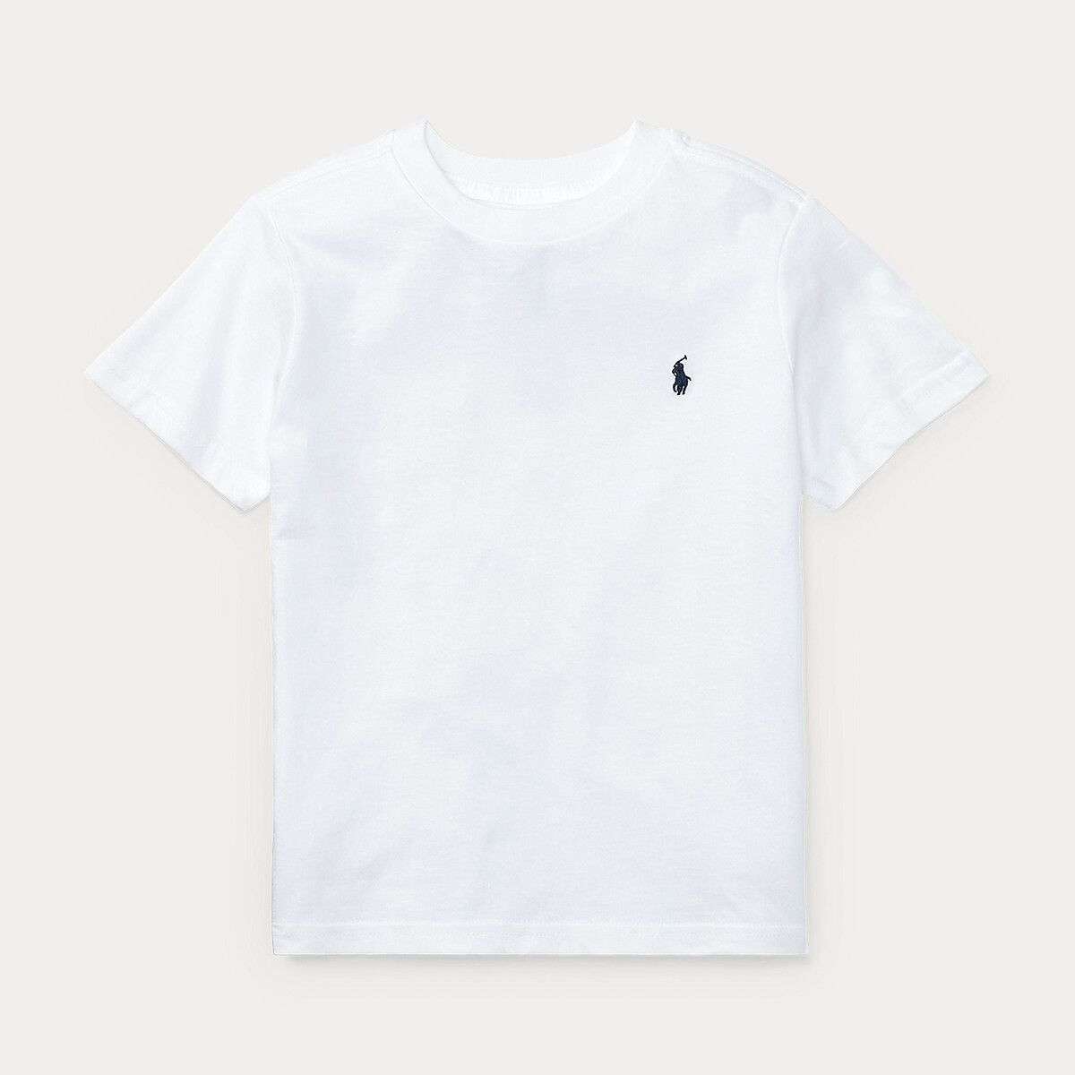 T-Shirt Ralph Lauren Blanc Logo Bleu