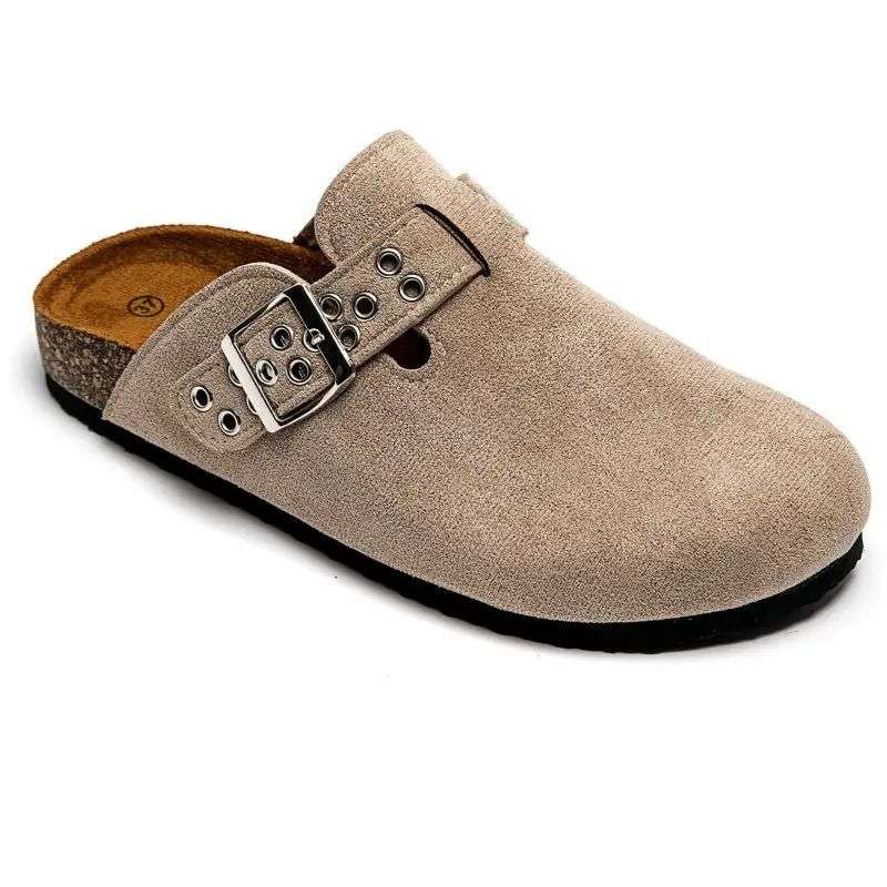 Sabots Femme beige clair plat - Confort et élégance