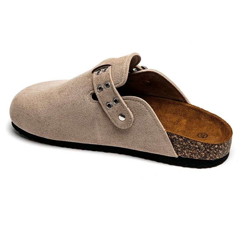 Sabots Femme beige clair plat - Confort et élégance