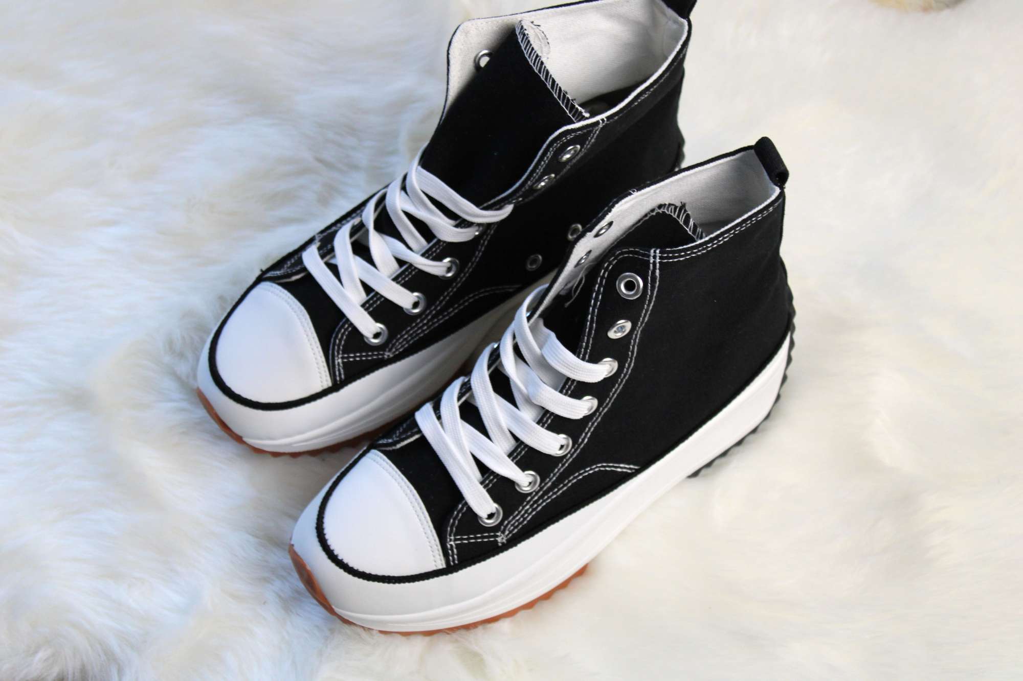 Baskets Femmes En Tissus plastique à plateforme