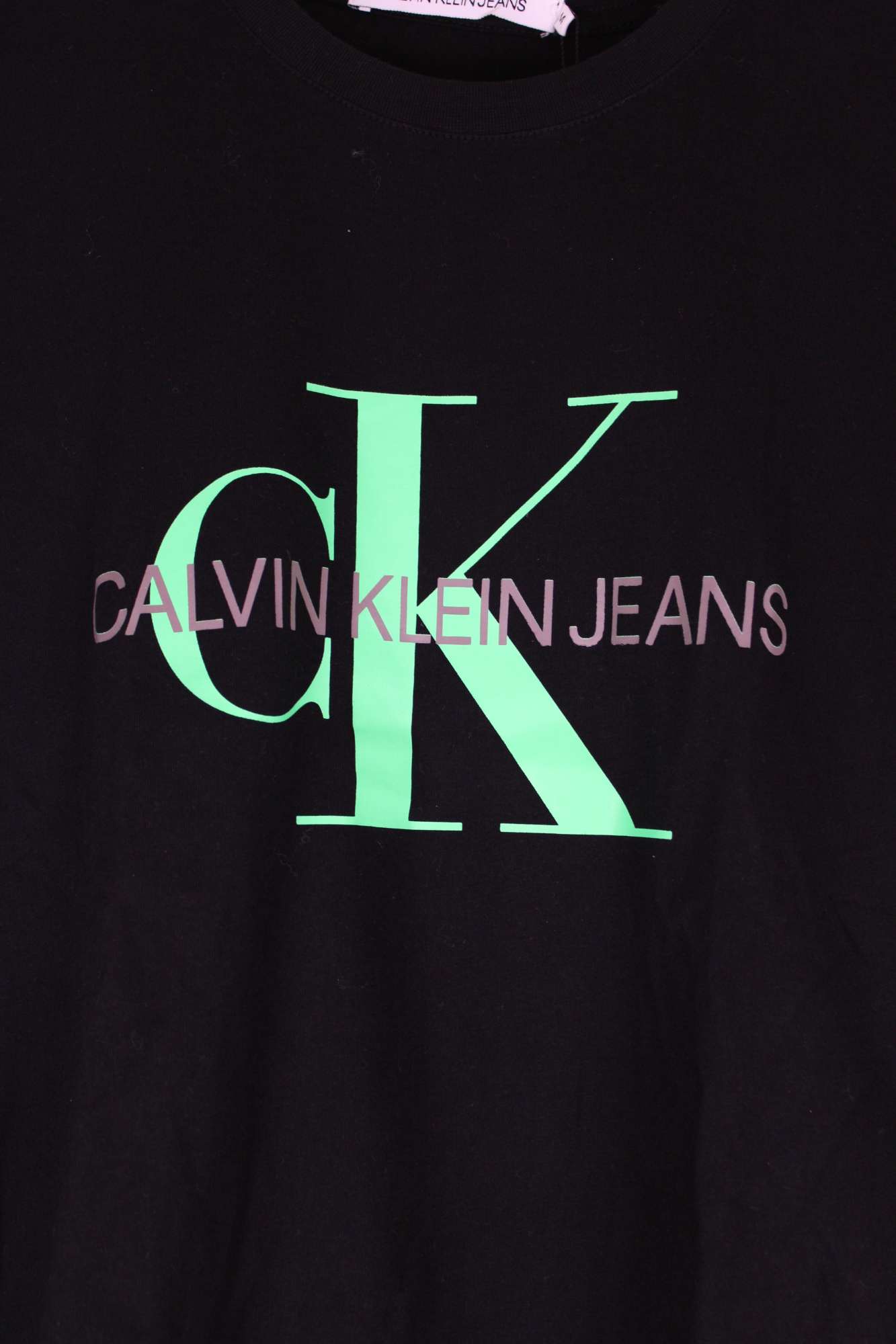 T-shirt Homme Noir - Monogramme- Calvin Klein Vert