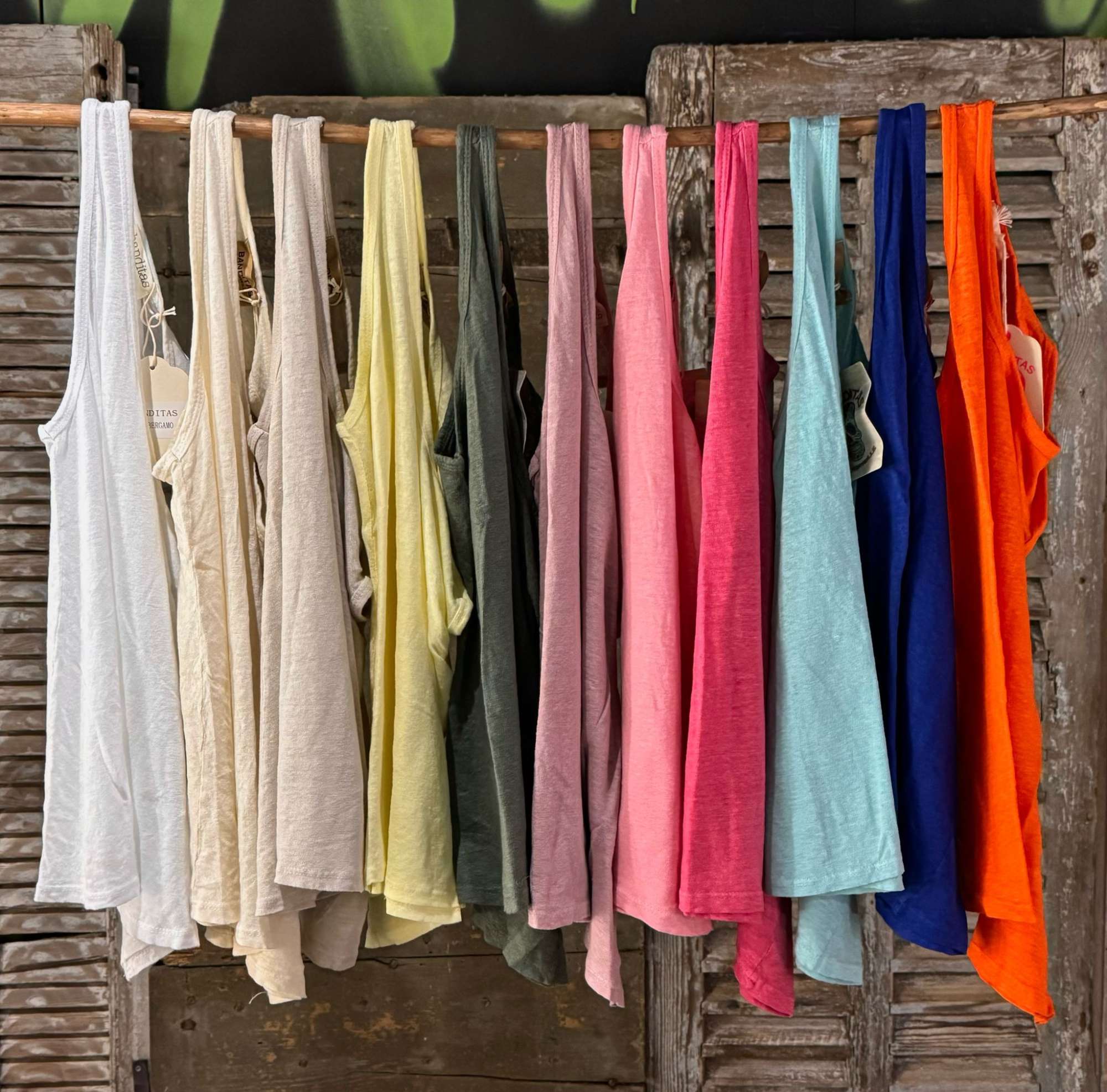 Débardeur Oversize Femme en Coton-Lin Uni – Élégance Naturelle & Confort Estival