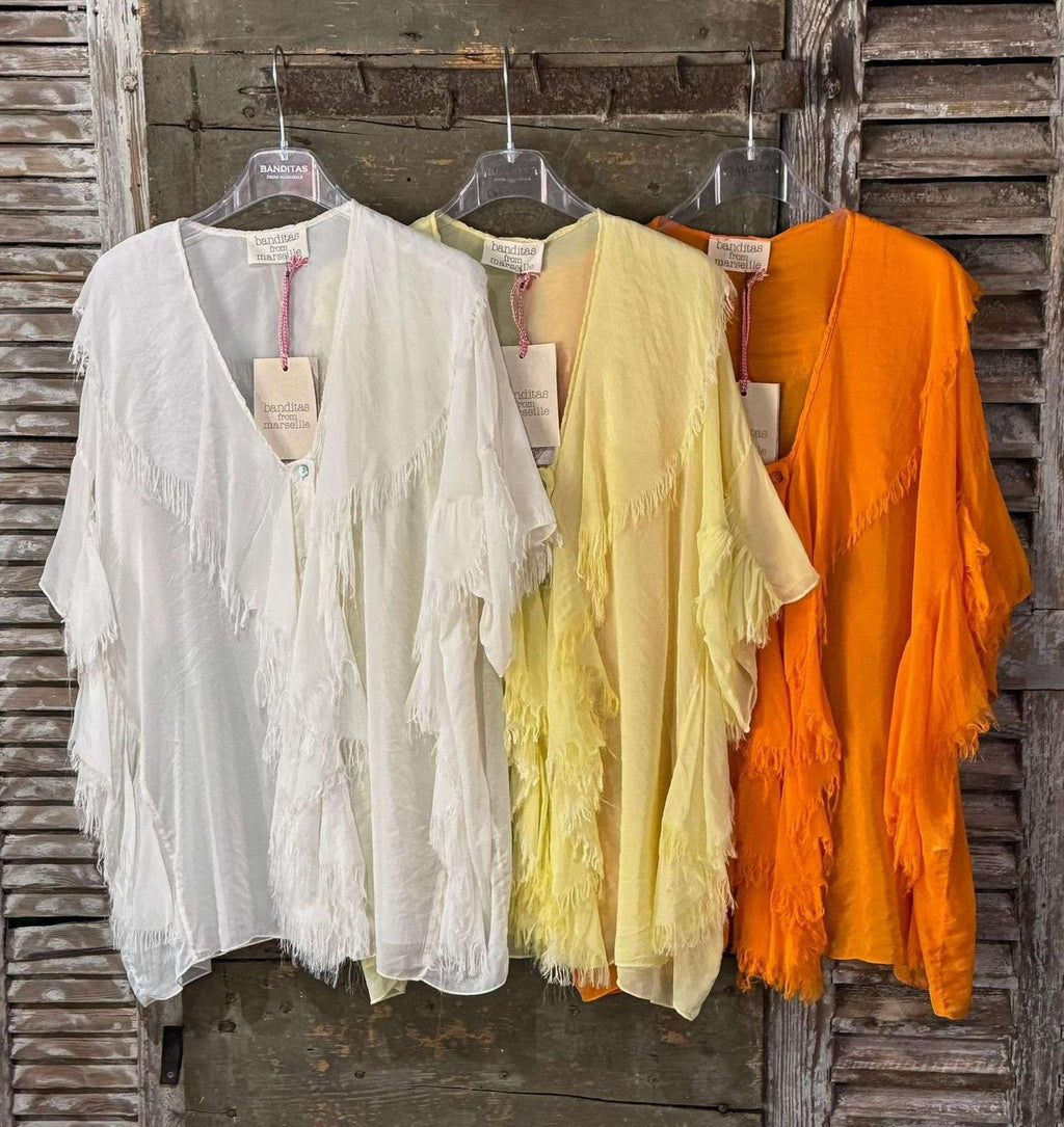 Chemise Volants Effilés – Légèreté & Élégance en Mouvement