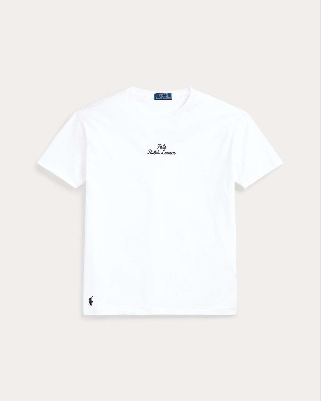 T-shirt blanc ralph lauren avec écriture noire