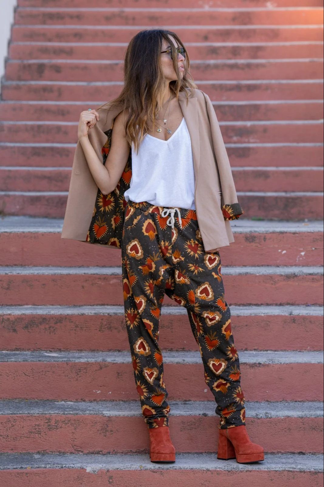 Blazer Femme Munich Camel Ex Voto -Chantal -B